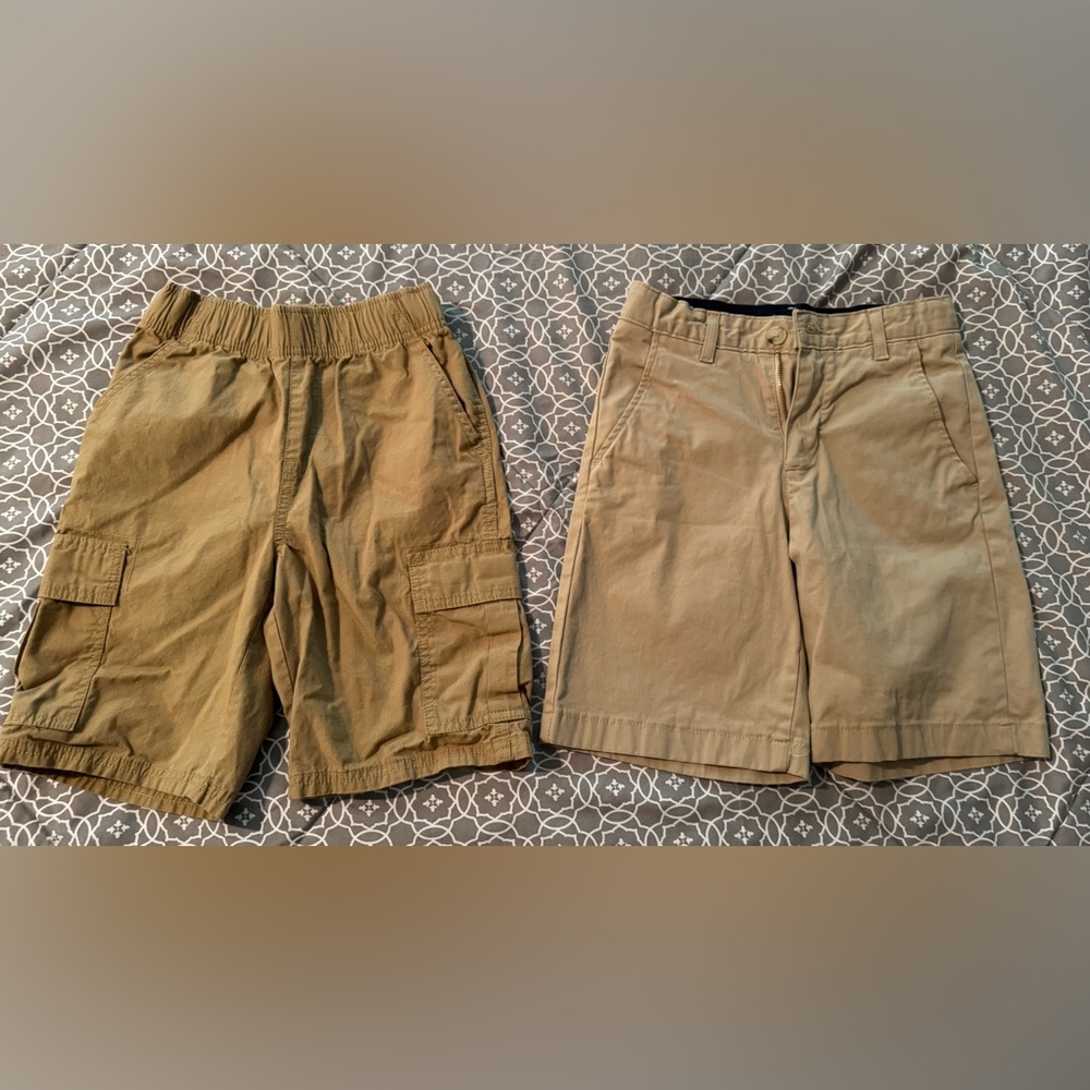 Crown & Ivy and Children’s Place boys khaki shorts size 10